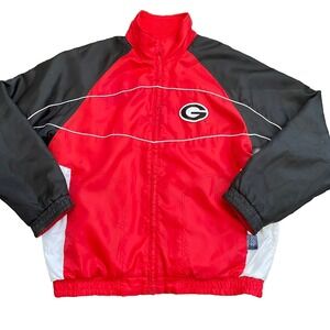 G-III Sports GEORGIA BULLDOGS NCAA Coat Jacket‎ Mens Size MED Red/Black Zipper